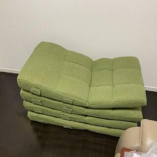 【美品】ニトリ　座椅子　緑色の画像