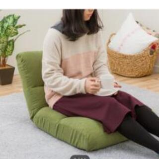 【美品】ニトリ　座椅子　緑色の画像