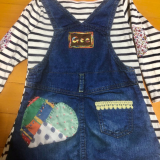 ジーウィズ　プリントワンピ　110cmの画像