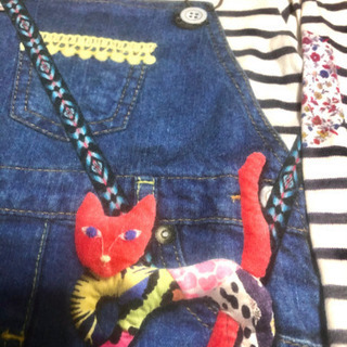 ジーウィズ　プリントワンピ　110cmの画像