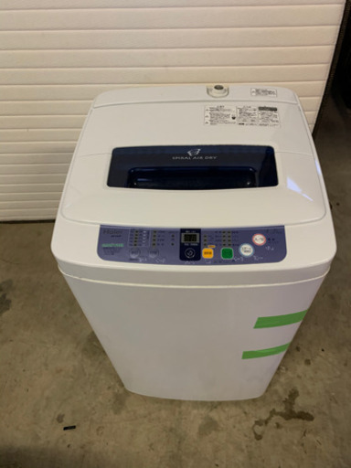s0111-22 ハイアール　全自動電気洗濯機　JW-K42F 4.2kg 2012年製　割れ、喫煙者使用