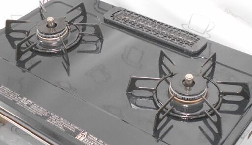 ☆リンナイ 都市ガス12A/13A用 二口コンロ RT63WHT-R 両面焼き 2014年■