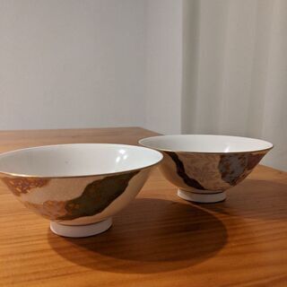 有田焼 翔山窯 ちぎり絵柄 茶碗