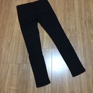 裏起毛 ブラックパンツ  サイズ26の画像