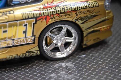 HOT WARKS シルビア 模型 S15 GT30 ゴールド 三木竜二 TOP SECRET D1 SILVIA 2004 ホットワークス☆札幌市 清田区 平岡