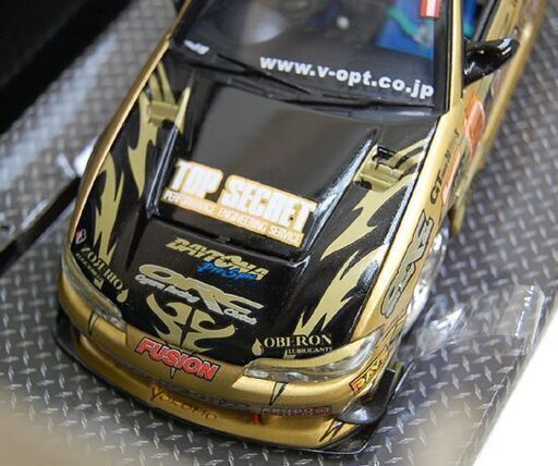 HOT WARKS シルビア 模型 S15 GT30 ゴールド 三木竜二 TOP SECRET D1 SILVIA 2004 ホットワークス☆札幌市 清田区 平岡