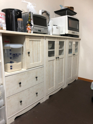 【受け渡し決定】食器棚　3つセット