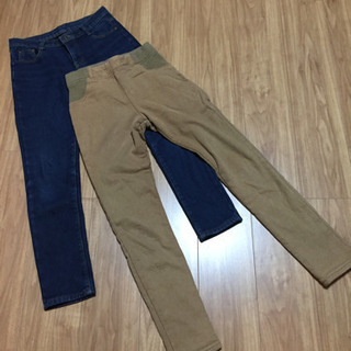 裏起毛 パンツ 2本セット