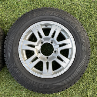 中古ホイールタイヤ 4本セット ジムニー パジェロミニの画像