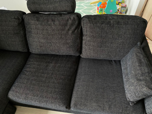 《取引決定済み》L字型ソファー　ダークグレー