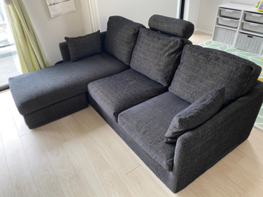 《取引決定済み》L字型ソファー　ダークグレー