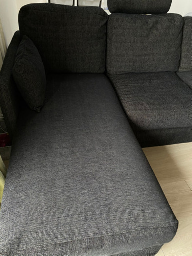 《取引決定済み》L字型ソファー　ダークグレー