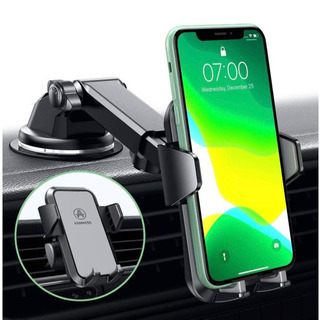 お譲り先決まりました。新品未使用、【2020年令和最新版】車載ホルダー VANMASS スマホホルダー 2in1 粘着ゲル吸盤＆エアコン吹き出し口式兼用の画像