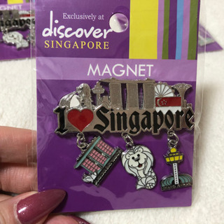 新品未開封　未使用　シンガポール　限定　マーライオン　I❤️Singapore マグネット　マリーナベイサンズの画像