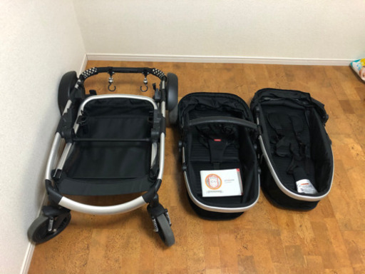 ［値下げ検討］フィル＆テッズ 2人用ベビーカー　フルフラット（新生児〜）