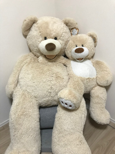 大きなクマのぬいぐるみ　ペア