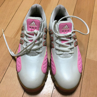アディダス　高級ゴルフシューズ　女性用　使用回数一回