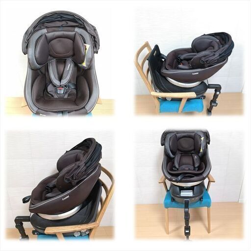 【訳あり特価・美品・洗濯済み】コンビ　回転式チャイルドシート　クルムーヴ