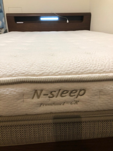 【受取者決定】ニトリ ダブルベッド　Nスリーププレミアム　マットレス付き