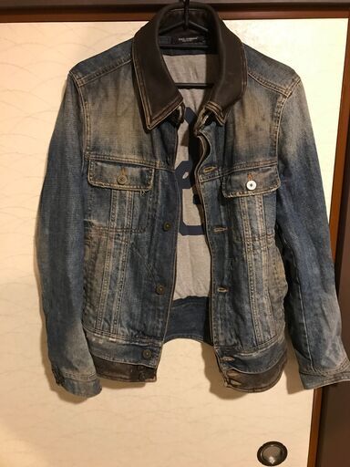 ドルチェ&ガッバーナ Gジャン/デニムジャケット ビンテージモデル クラッシュ＆ダメージ 国内正規品 DOLCE&GABBANA ダメージ加工