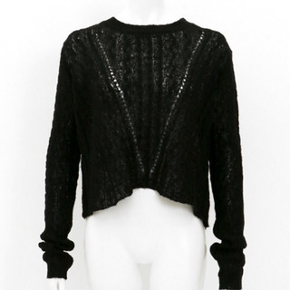 新品未使用　ANAP　モヘアタッチロングスリーブニット　ブラックの画像