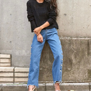 新品未使用　ANAP　モヘアタッチロングスリーブニット　ブラックの画像