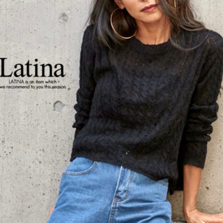 新品未使用　ANAP　モヘアタッチロングスリーブニット　ブラック