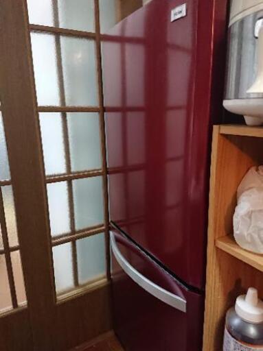 最終値下げ！冷蔵庫 ワインレッド 2ドア 一人暮らし 右開き ワインレッド