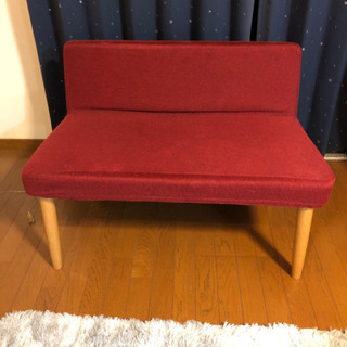 1〜2人用ソファー　赤