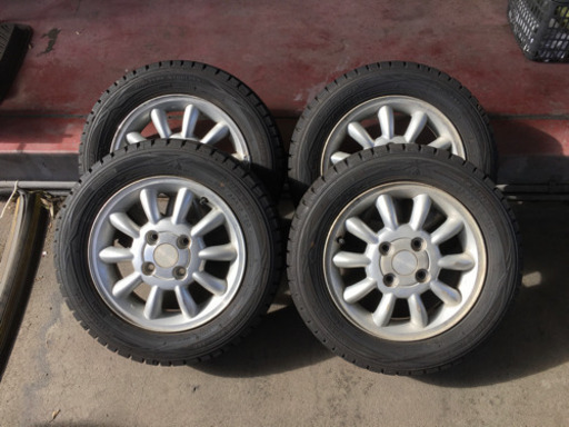 13インチスタッドレスアルミ付き　155 65 13　★7