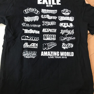 【差し上げます】EXILEツアーTシャツ　AMAZING WORLDの画像