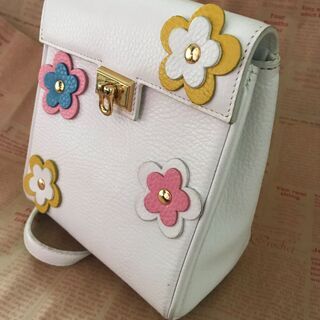 世界に一つ・キッズ用ミニリュック　ホワイトの画像