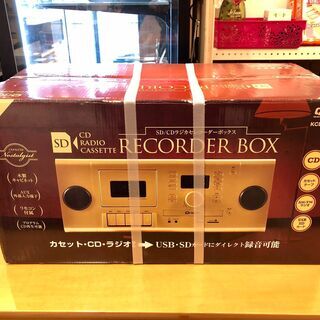 【新品未商品】　山善　キュリオム　ラジカセレコーダー　リモコン付...