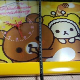 【ジャンク】リラックマ★壁掛け時計★コリラックマ★ホットケーキ★飾るだけでも可愛いです★他にもリラックマ色々と出品中の画像