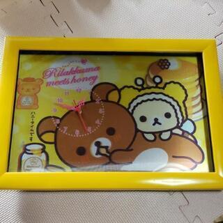 【ジャンク】リラックマ★壁掛け時計★コリラックマ★ホットケーキ★...