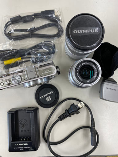 OLYMPUSミラーレス一眼PEN L ite E-PL3ダブルズーム　シルバー