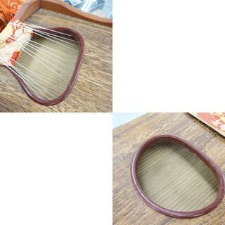 ◆和琴◆13弦琴 美品 全長183cm 琴柱／琴爪／琴袋／口前カバー付 和楽器 琴 13弦 全長183cm 弦楽器 お琴 本体 琴柱 琴爪 保存袋