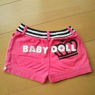 中古ウエストリブショートパンツ120ベビードールBABYDOLL...