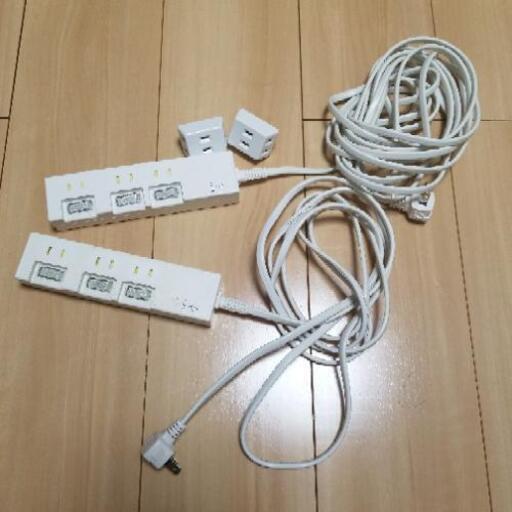 節電タップ　2個　トリプルタップ　2個　セット