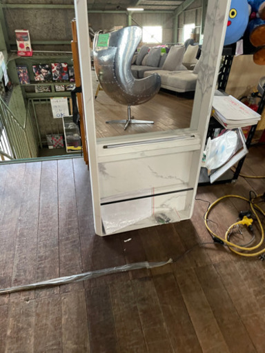 新品！壁掛けミラー！立て掛けでもオッケーです?