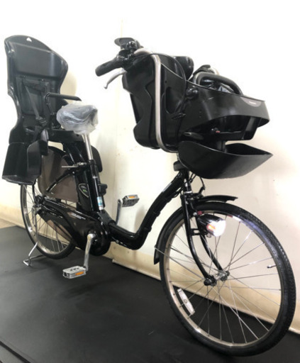 関東全域送料無料　保証付き　パナソニック　ギュット 黒　26インチ 3人乗り 8.9ah 電動自転車