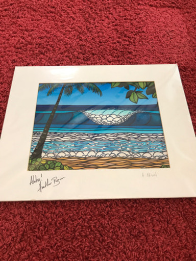 ヘザーブラウン　絵　サイン入り