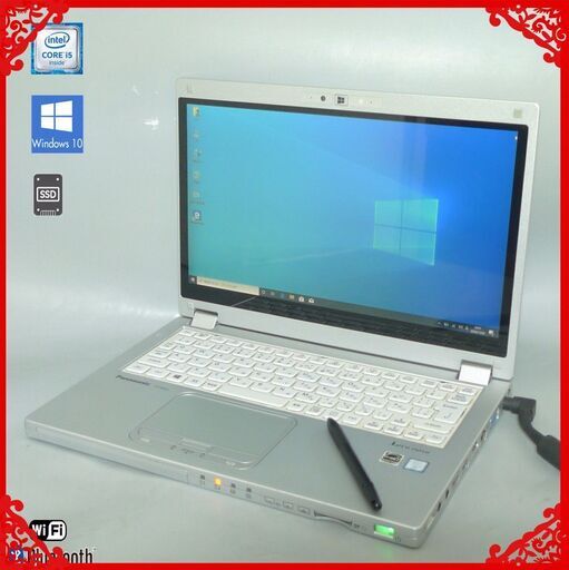 送料無料 中古 ノートPC フルHD 12.5型 Panasonic CF-MX5AFAVS 第6世代 i5 4GB SSD-128G 無線 Windows10 LibreOffice