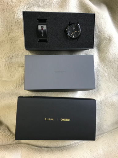 新品 wena Sony セイコー LOWERCASE PremiumBlack