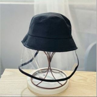 新品未使用　Rutta　ウイルス対策クリアガード付き帽子　ブラッ...