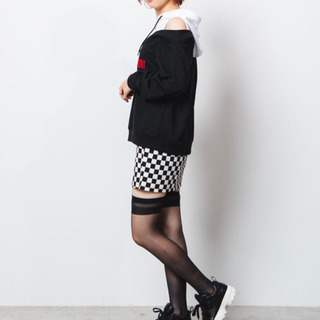 新品未使用　WEGO　 KANGOLSPORTオフショルパーカー　ブラックの画像