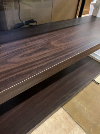 ガラスワイドシェルフ　ハコモク　強化ガラス　飾り棚　コレクションボード