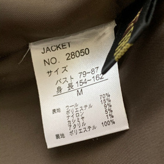 チャコールグレーのジャケットです。　未使用の画像