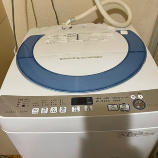 全自動洗濯機　7kg  すぐ使えます！の画像