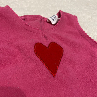 冬用‼️ピンクのハートがポイント！ベビーギャップ　チュニック　（70サイズ） の画像
